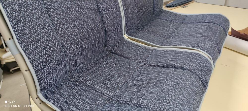 banquette avant 62 bleue